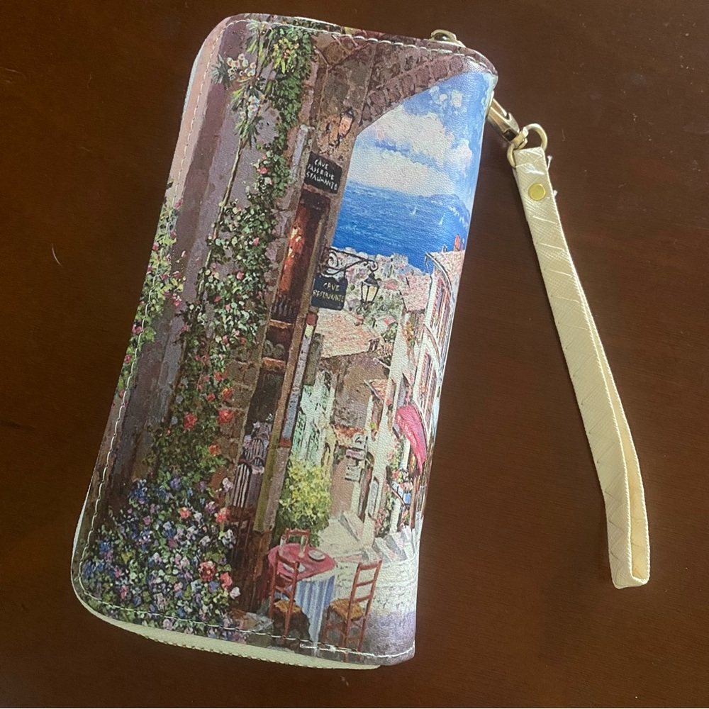 Micheal Michelle European print Wallet Clutch - Picture 2 of 6